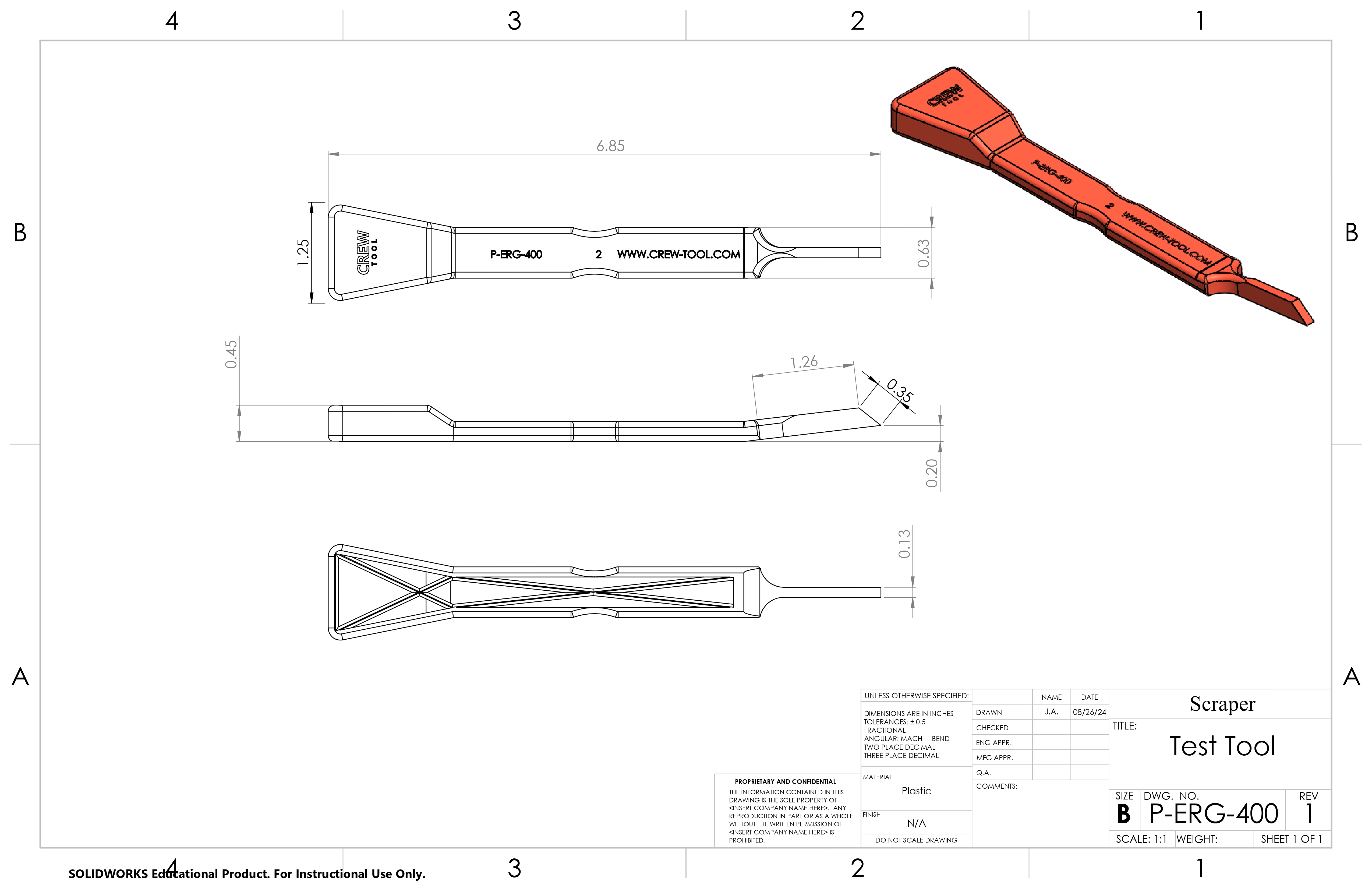 Design assessment drawing