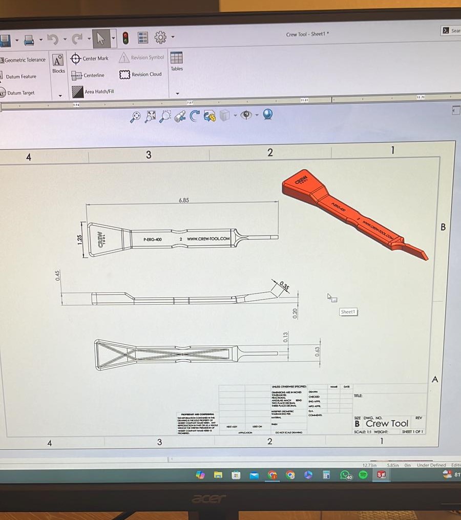 Technical scraper specifications